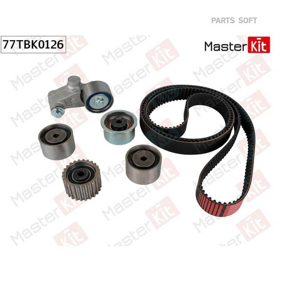 77TBK0126 комплект ремня ГРМ SUBARU IMPREZA GD 1 от официального дистрибьютора, MASTERKIT, артикул 77TBK0126
