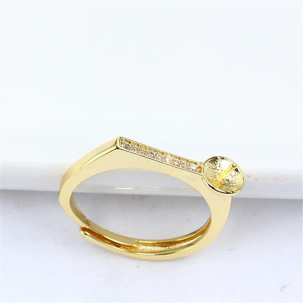 Пустые кольца из позолоченного золота 14K, набор из 19 штук FIT 7-9MM, Gold Accessories