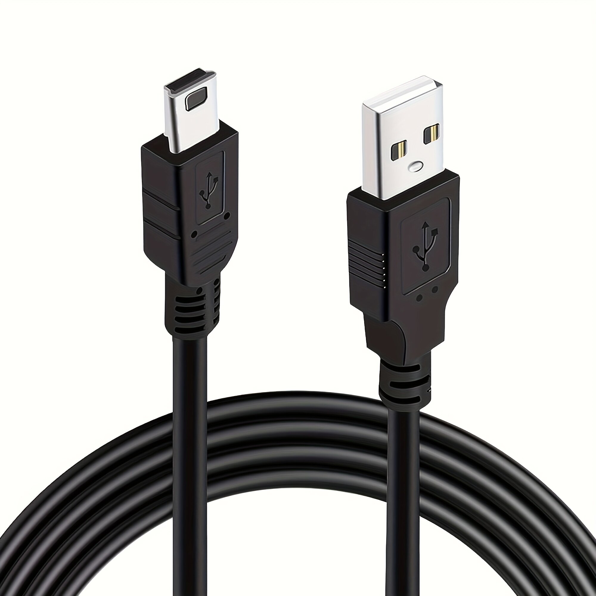 Кабель для зарядки с магнитным кольцом и разъемом Mini USB для беспроводных контроллеров и цифровых камер, 1 шт.