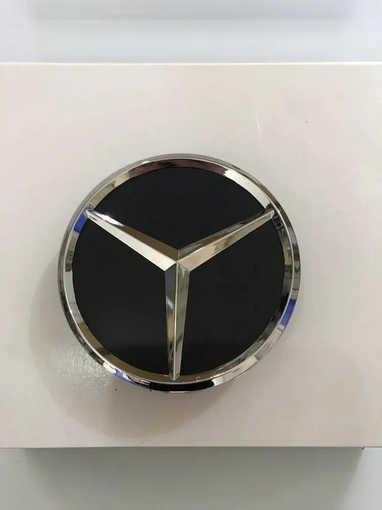 Колпаки колёс Mercedes 75 мм, матово-черные