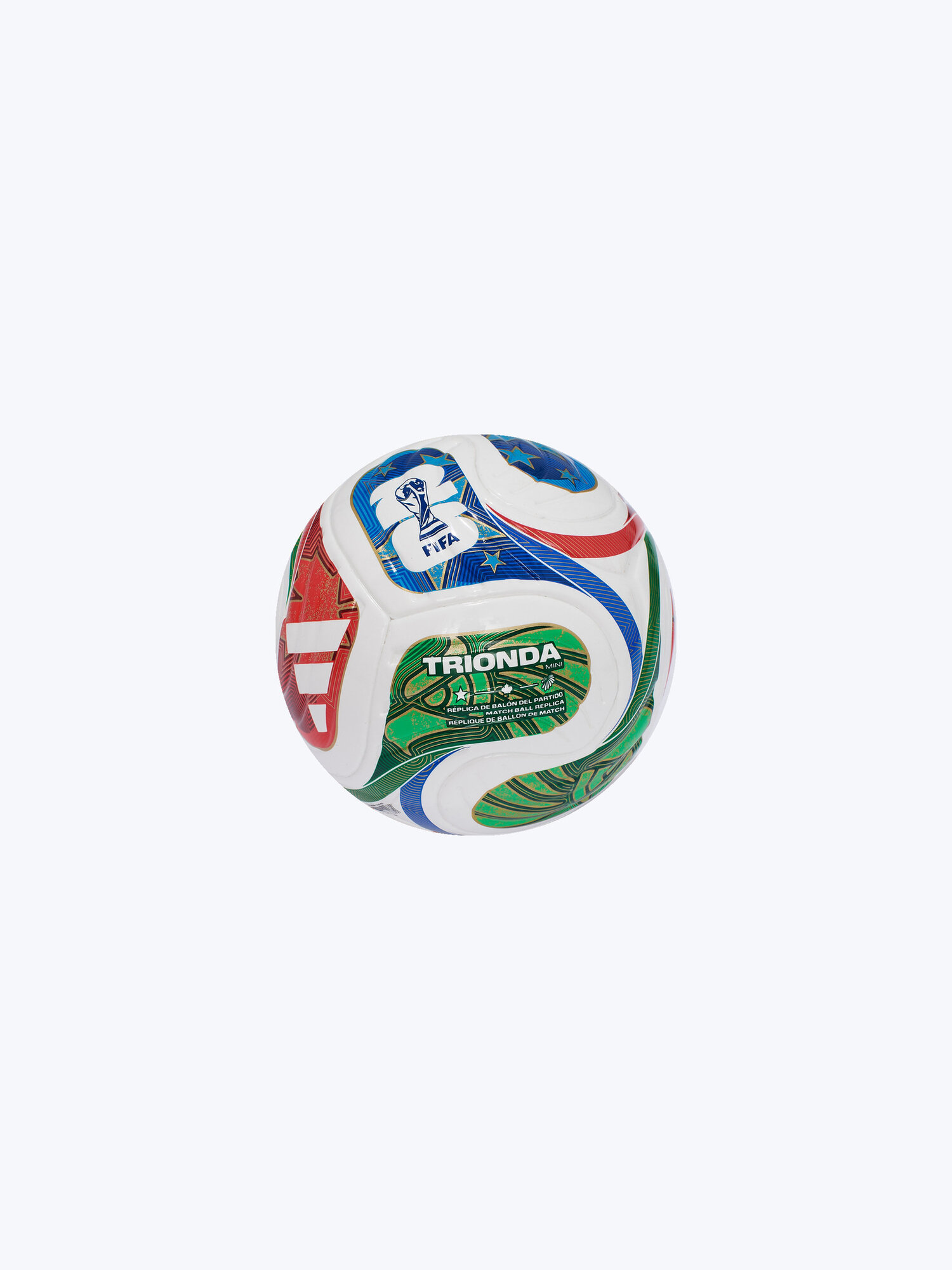 Сувенирный мяч Adidas World Cup 2026 Mini JD8034, размер 1, Белый - Зеленый