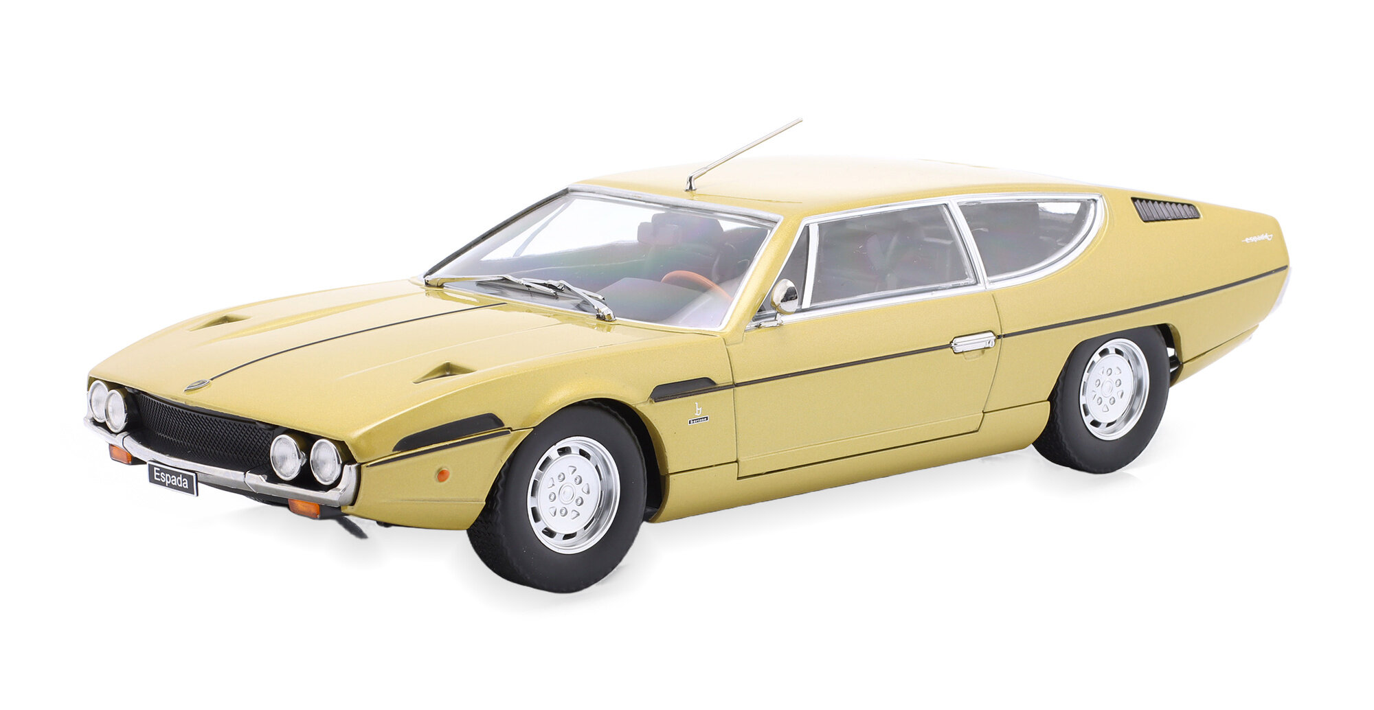 Модель коллекционная KK-SCALE Lamborghini espada S2 1970 goldmetallic