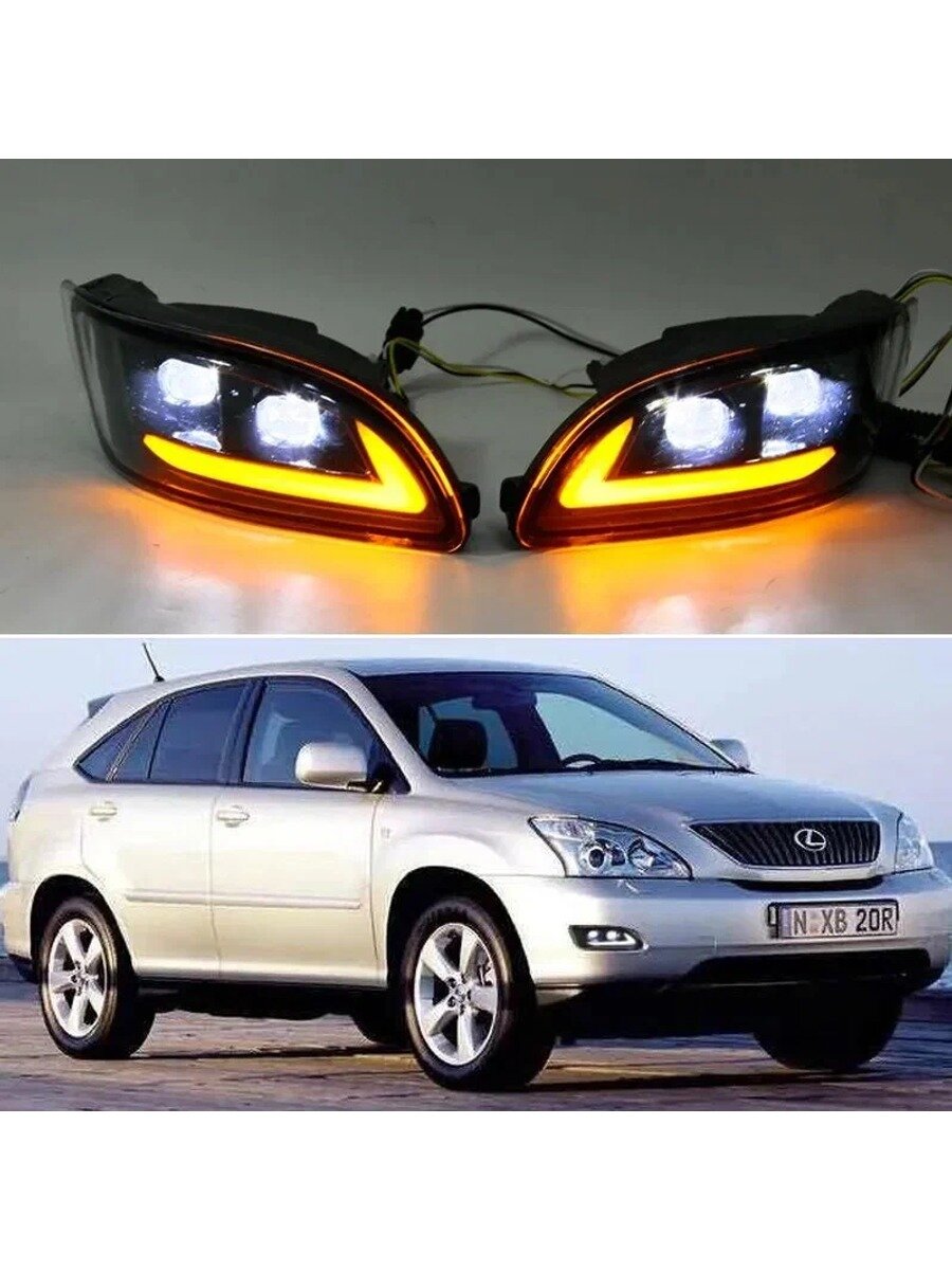 Фары автомобильные, 2 шт, арт. Лексус RX300 RX330 RX350 RX II 2003-2009