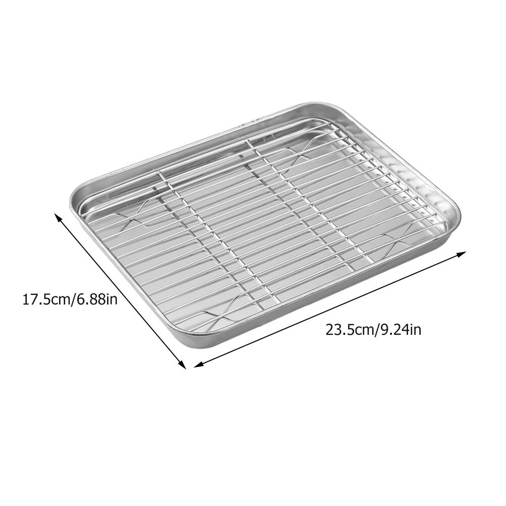 Набор Для Выпекания Серебристый Из Продуктовых Материалов Объемный Противень Для Курицы И Овощей 23 50X17 50X2 50Cm