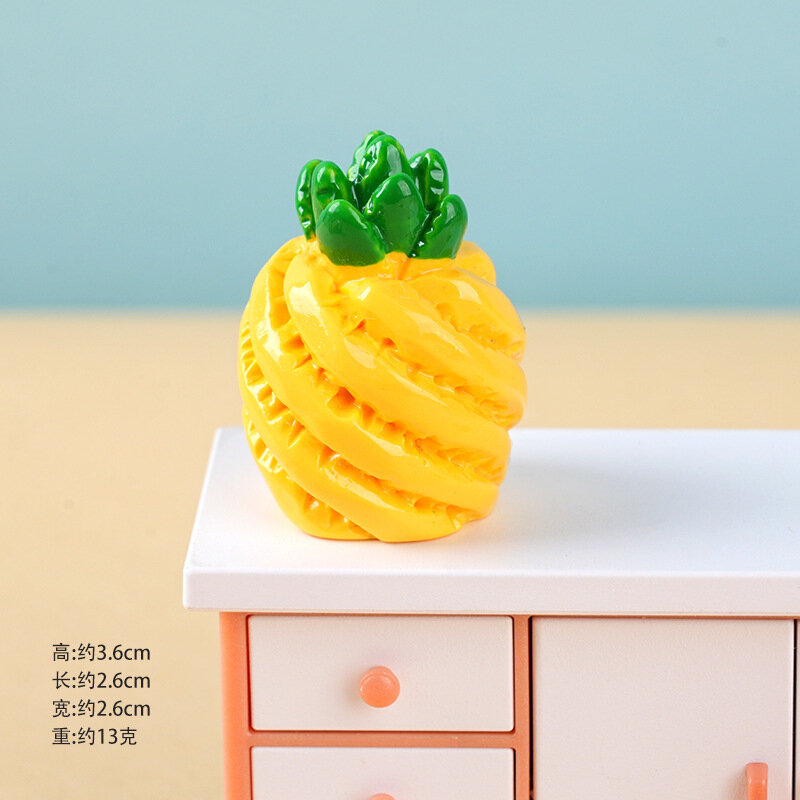 Искусственный Ананас Миниатюрная Модель Декор DIY Микроландшафт Игрушка Из Керамики для Дома
