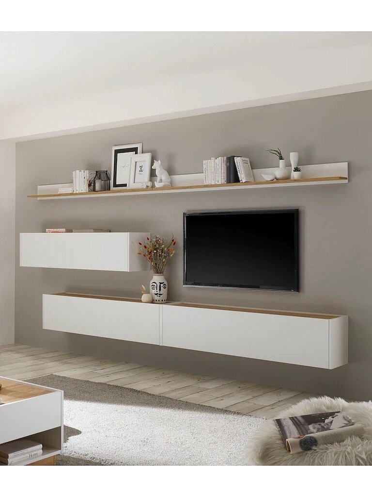 Стенка МебельЛэнд24 Анси-10 Белый 320x30x35