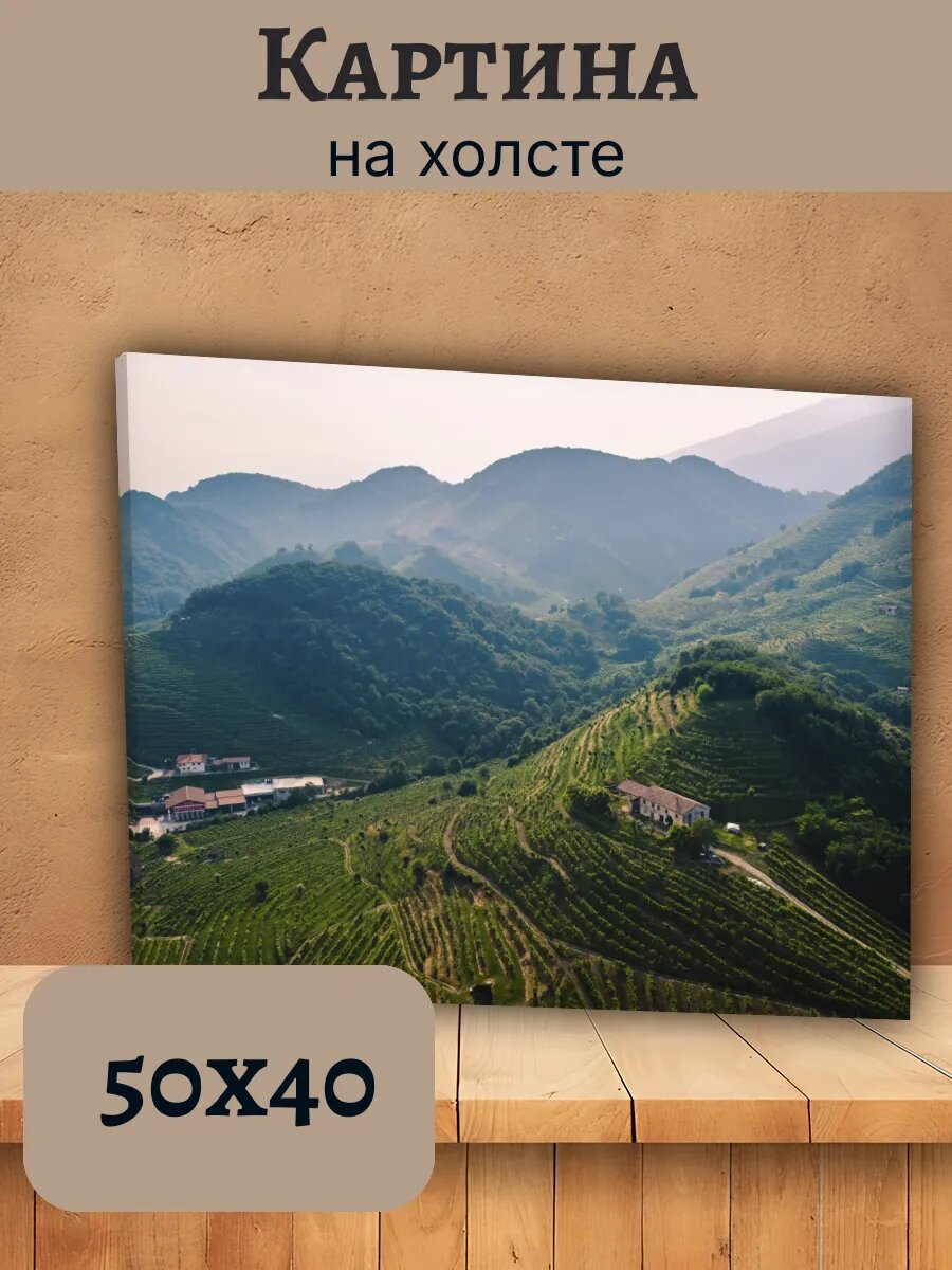 Картина Италия Italy 40x50 живописный горный пейзаж