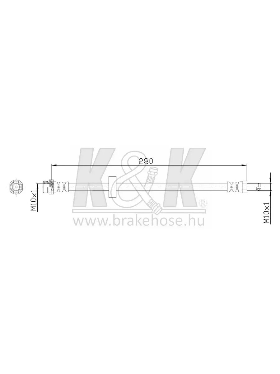 Шланг тормозной Ford Mondeo III Wagon 1.8 K&K