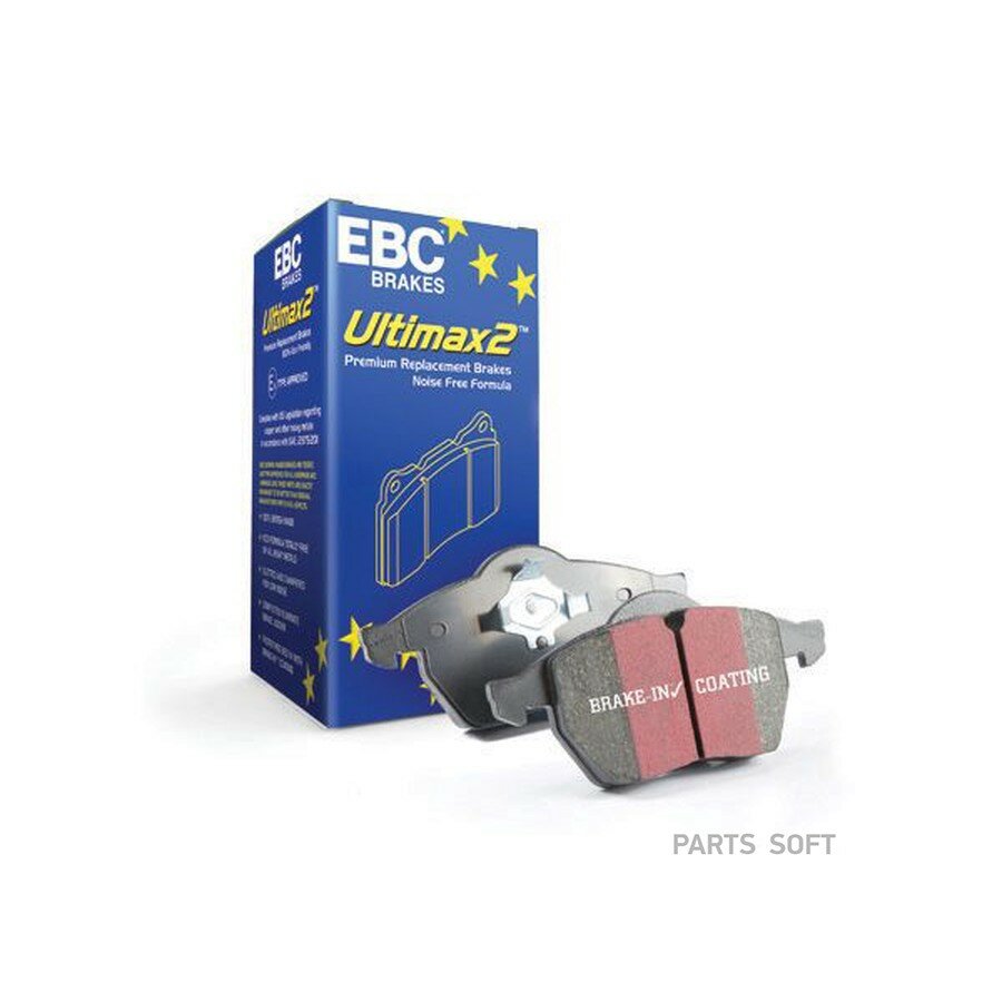 Накладки тормозные от официального дистрибьютора, EBC-BRAKES, артикул DP17652