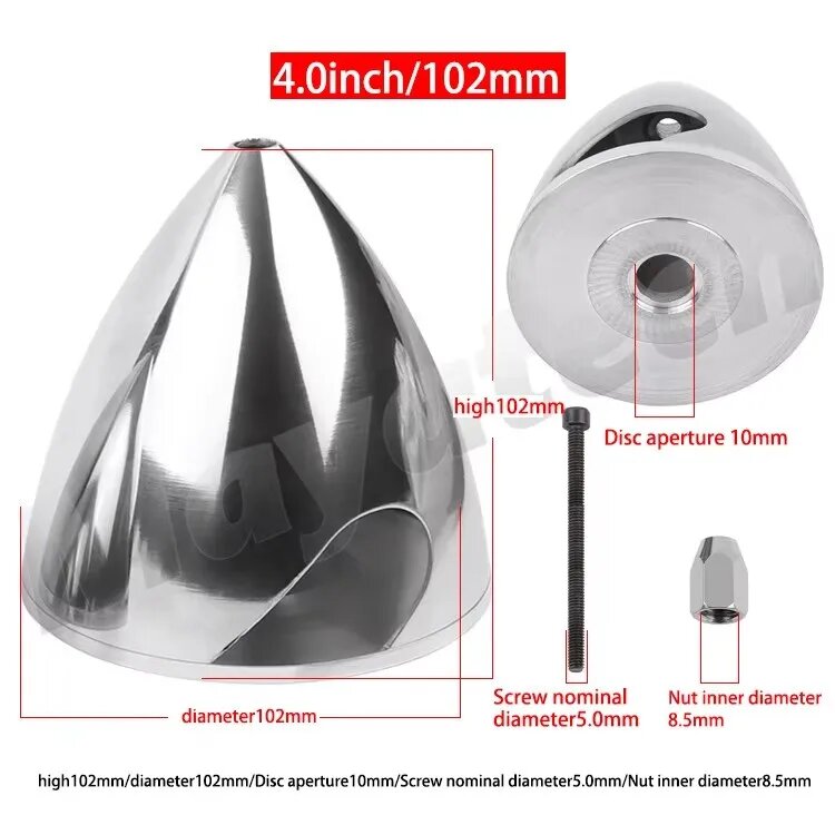 Mayatech Алюминиевые спиннеры для пропеллеров 32-114 мм 4inch102mm