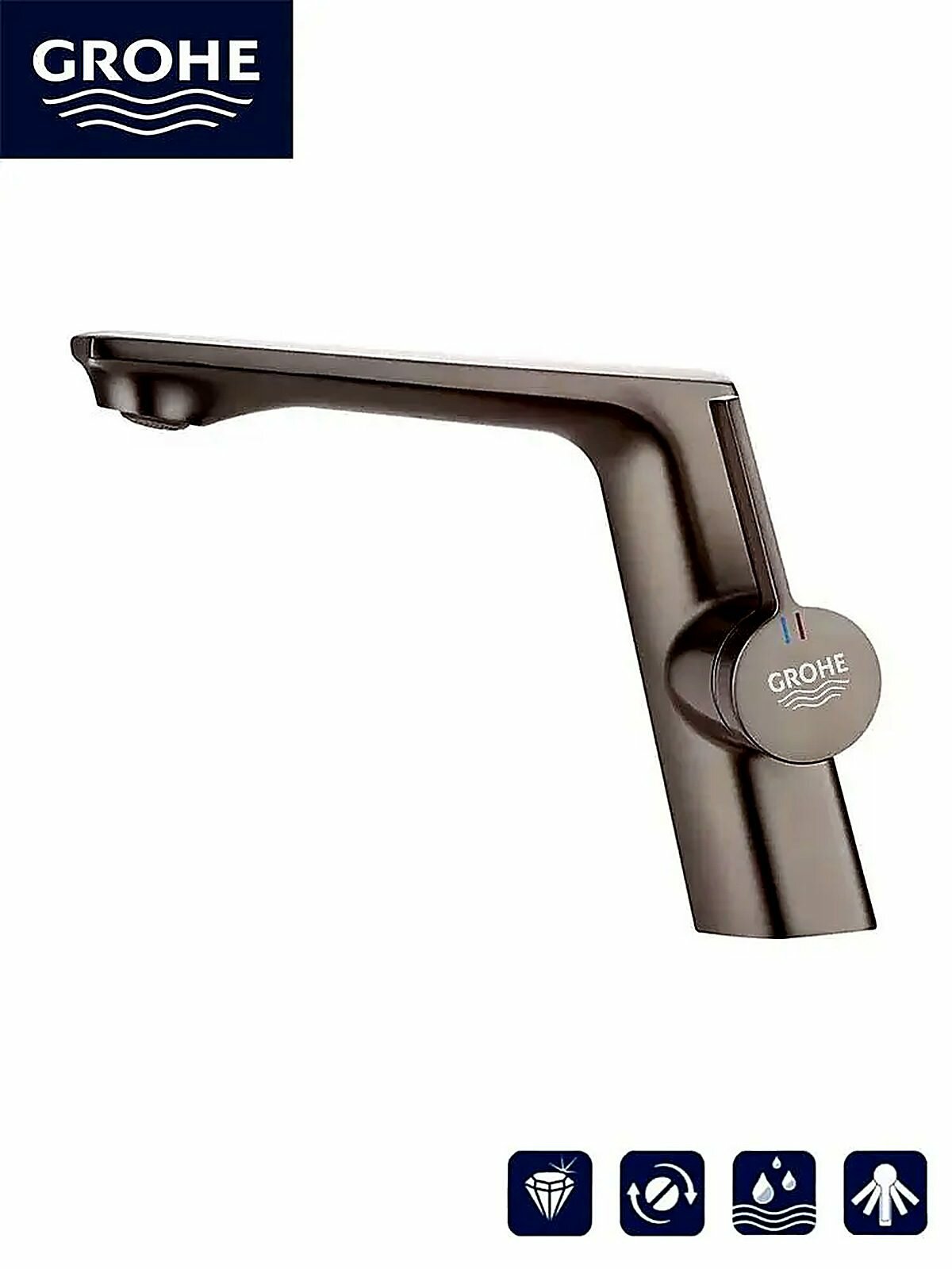 GROHE смеситель для умывальника, смеситель горячей и холодной воды для ванной комнаты