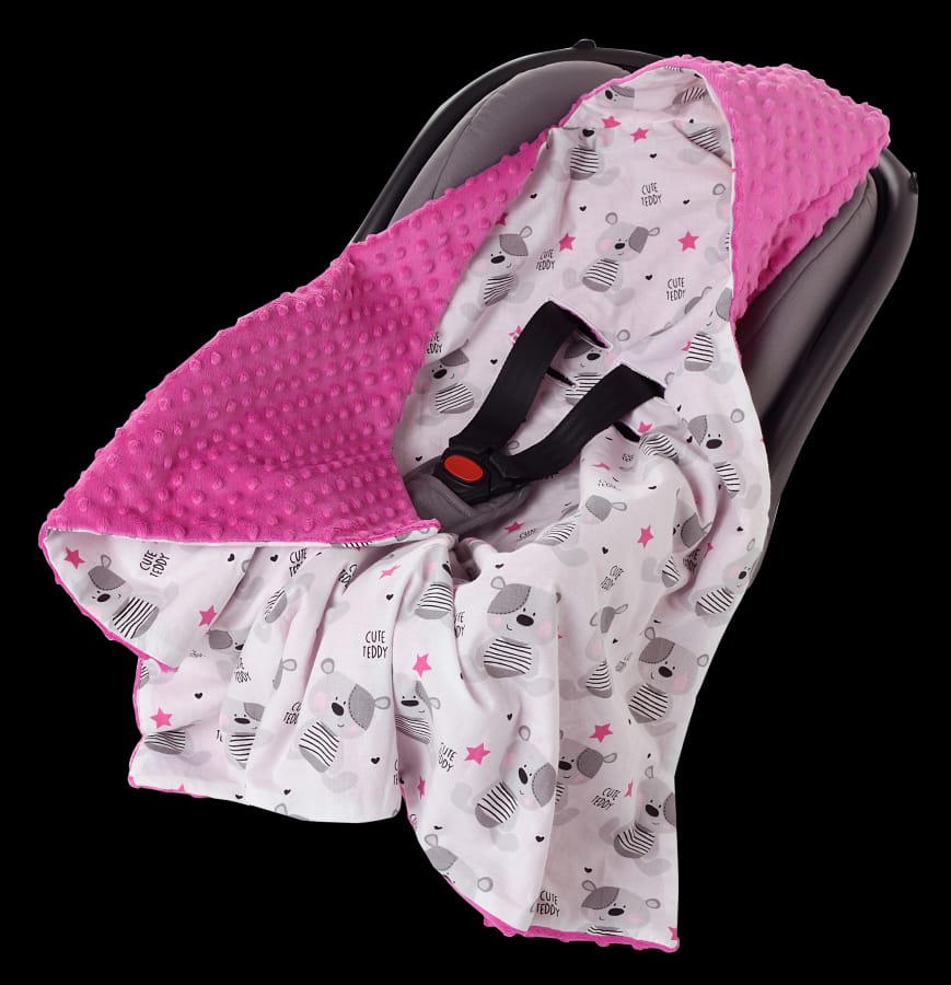 Плед Medi Partners Teddy, розовый, 85x85 см
