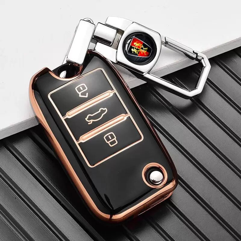 Ключевой чехол Roewe B-стиль с замком-эмблемой в черном цвете