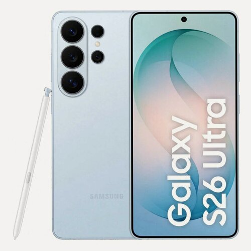 Изображение товара Смартфон Samsung Galaxy S26 Ultra 12/512GB, Dual: nanoSIM+eSIM, Sky Blue (небесно-голубой)