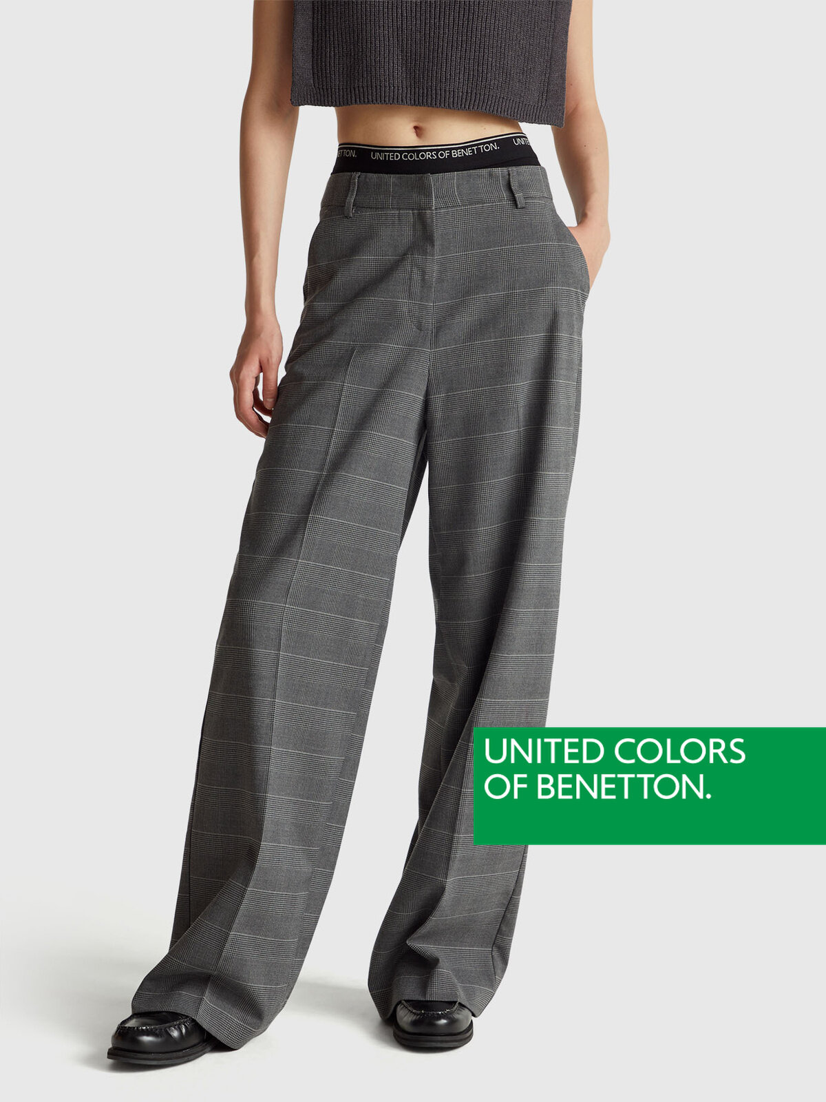Брюки палаццо UNITED COLORS OF BENETTON
