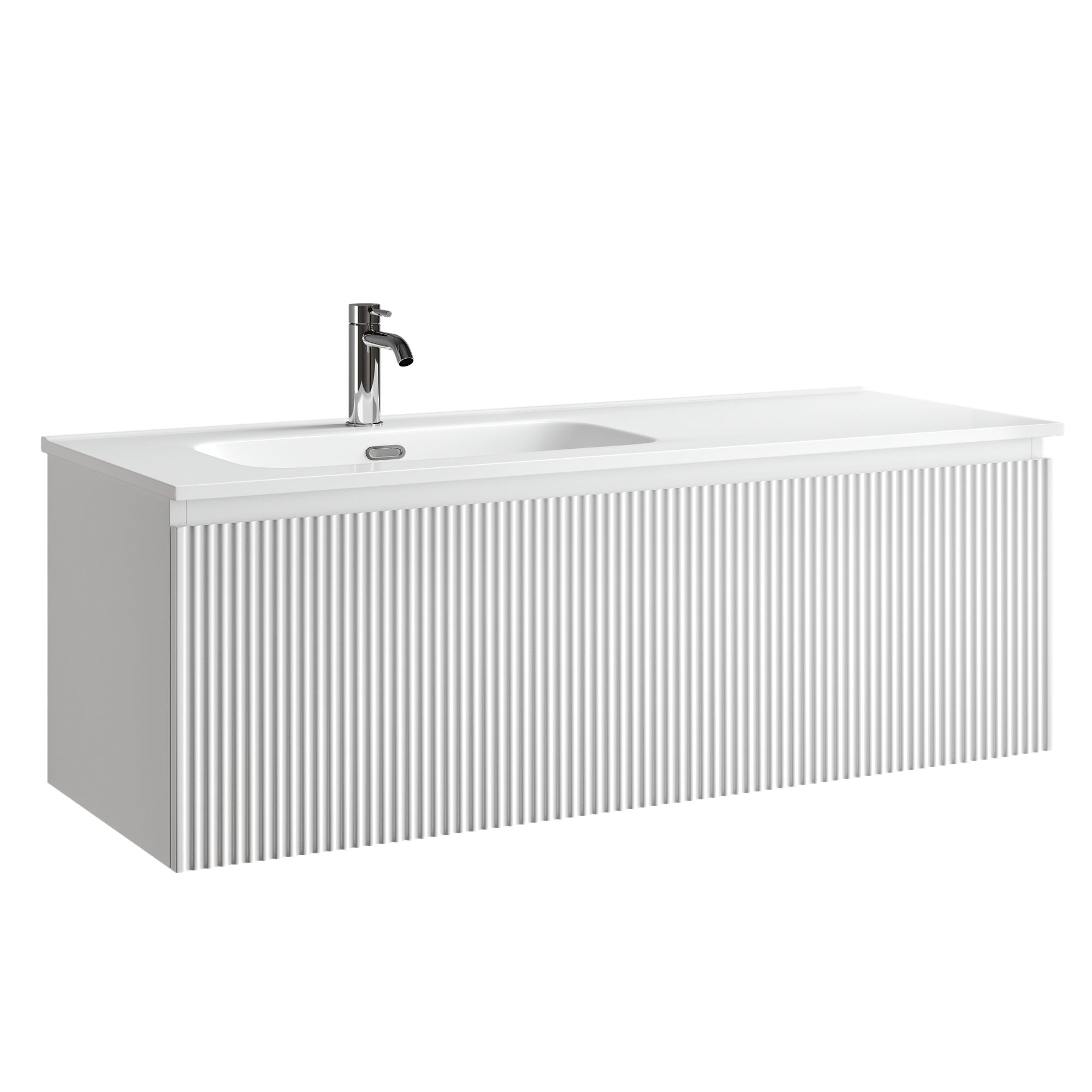 Тумба под раковину Sancos Сноб Р 1.0 / Snob R 1.0 SNR1.0120LW 119,5x44,5x40,6 белый матовый / bianco