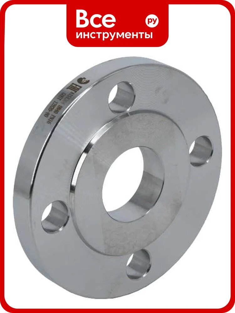 Фланец плоский с зеркалом нержавеющий NEWKEY AISI304 DN40 (1_1/2) (45мм), (CF8), РN16 NK-F40/4
