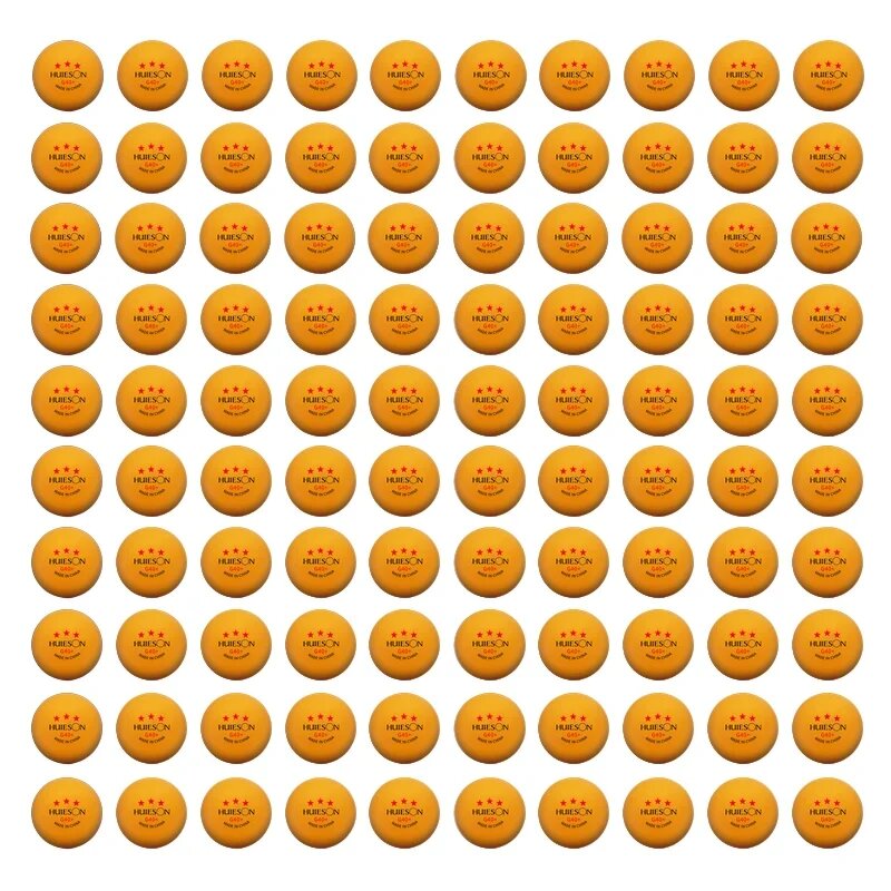 Мячи для настольного тенниса HUIESON G40+, 3 звезды Оранжевый, Orange 100 PCS