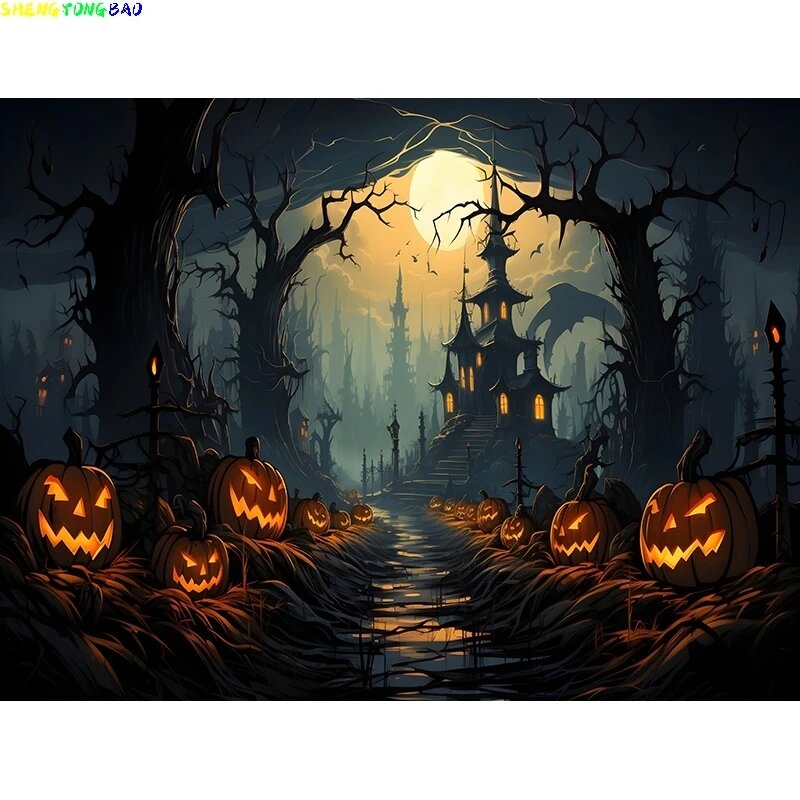 Фоно для фото Halloween 90x60 см, цвет 13