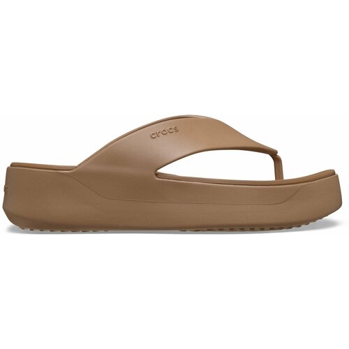 фото Сланцы crocs getaway platform flip, размер w5 us, коричневый