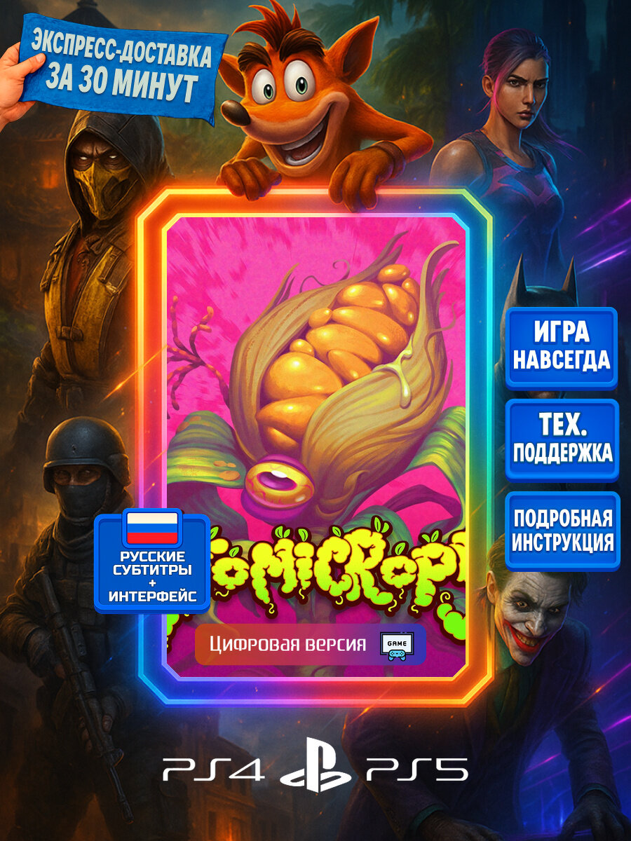 Atomicrops PS4/PS5 | Моментальная доставка | Русские субтитры и интерфейс | Боевики
