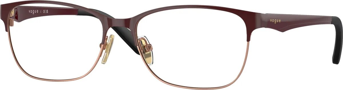 Оправа VOGUE 0VO3940 5170, тип оправы ободковая, материал оправы металл, пол женские, форма оправы прямоугольная