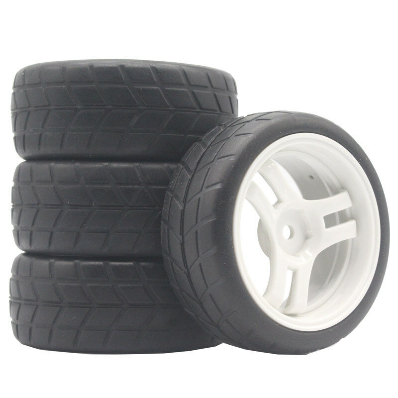 Гоночные дрифт-шины HSP 1/10 для Sakura D3 D4 94122 94123, трехсторонние уличные шины Белый 6083