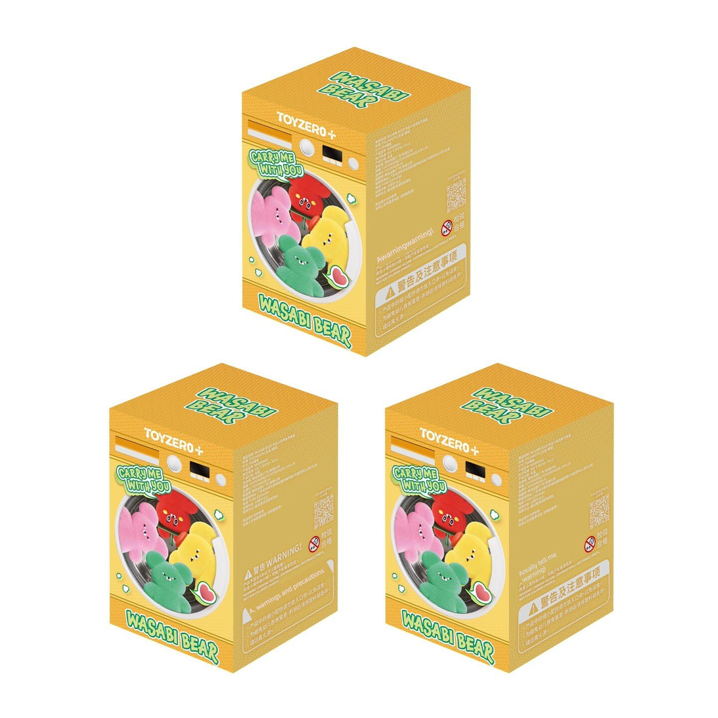 Набор фигурок WASABI BEAR Outing Buddy Series в слепых коробках - 3 случайные коллекционные детали, высота 8 см, полная