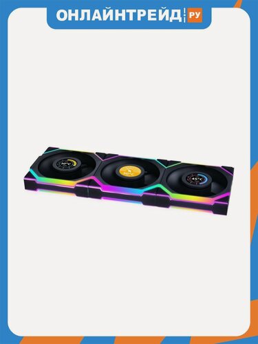 Изображение товара Вентиляторы для корпуса Lian LI UNI FAN SL WIRELESS LCD 120 Black 3шт (G99.12SLLCD1W3B. R0)