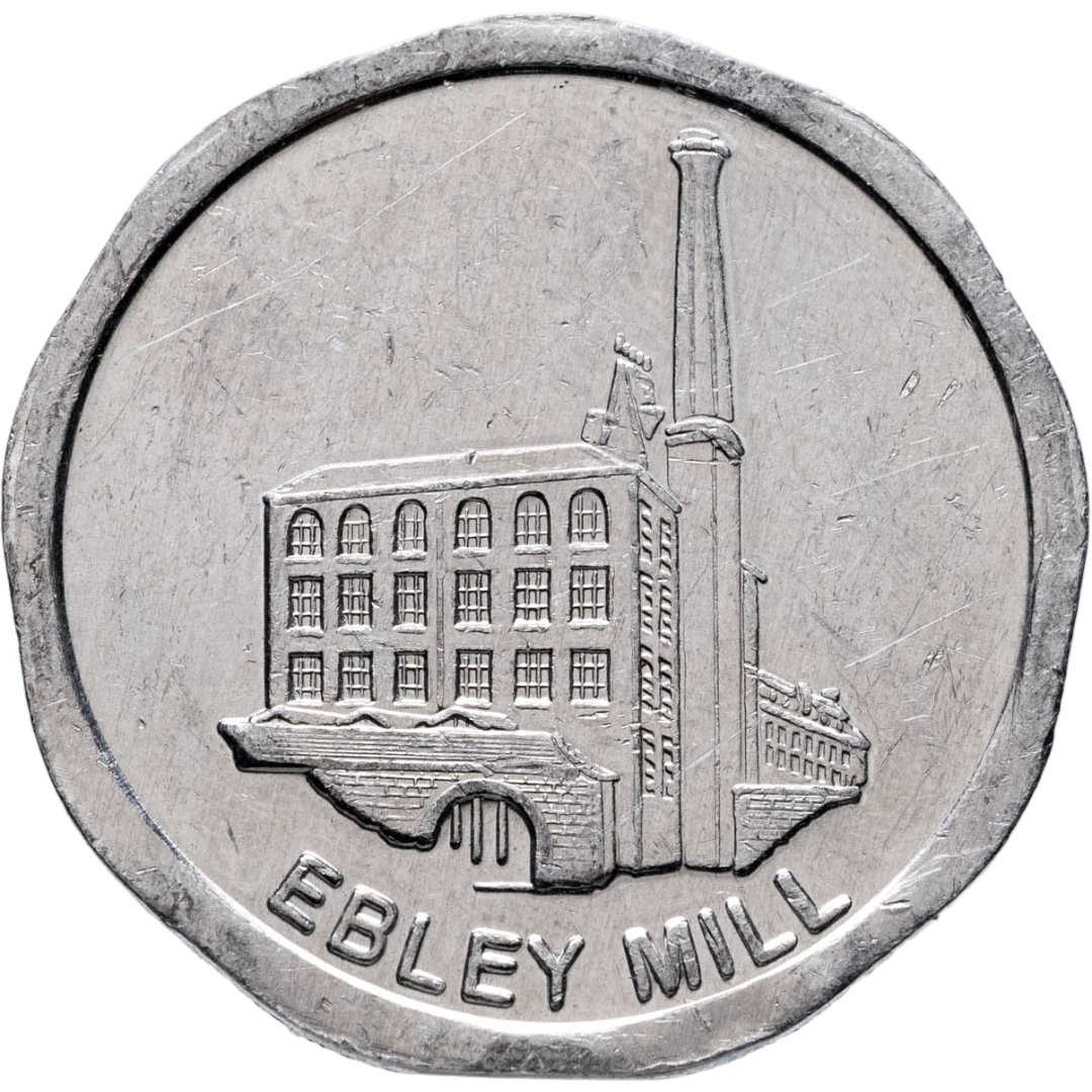 Великобритания жетон транспортный "Ebley Mill Эбли-Милл 50"