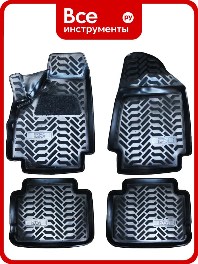 Коврики внутрисалонные REDMARK ВАЗ-2121 к-т (3D с подпятником, полиуретан) RM64026