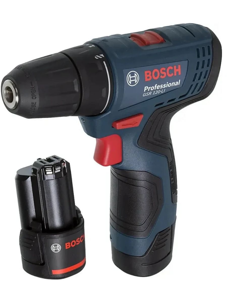 Шуруповерт аккумуляторный Bosch GSR 120-LI Professional (2 x 2 Ач, ЗУ)