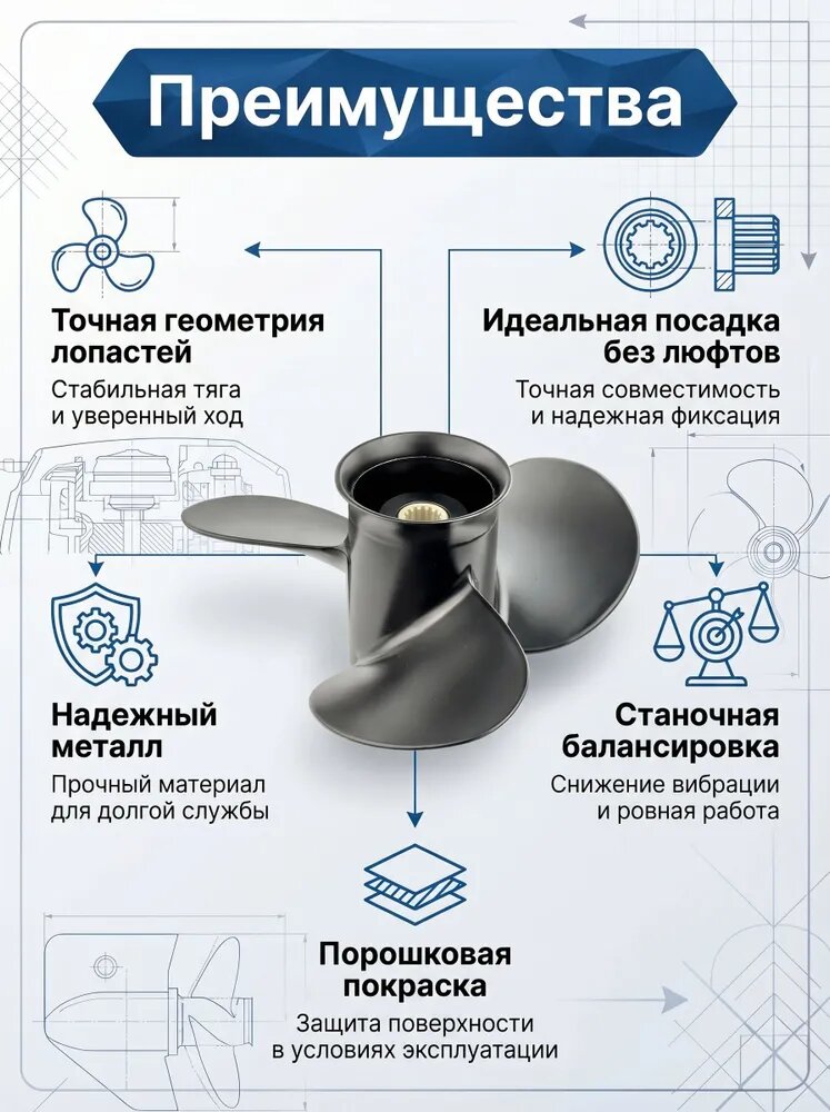 Винт для лодки — фото 1