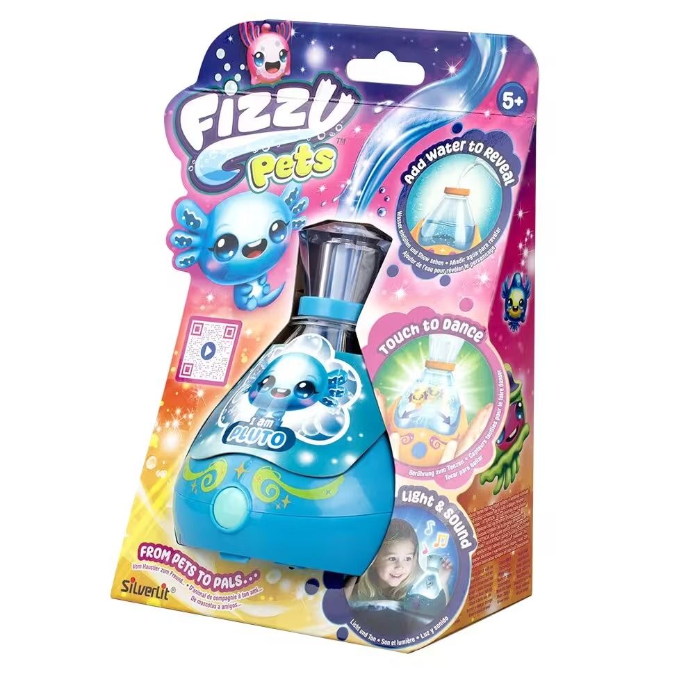 Интерактивная игрушка-сюрприз Fizzy Pets: светящаяся, издающая звуки, пенящаяся игрушка.
