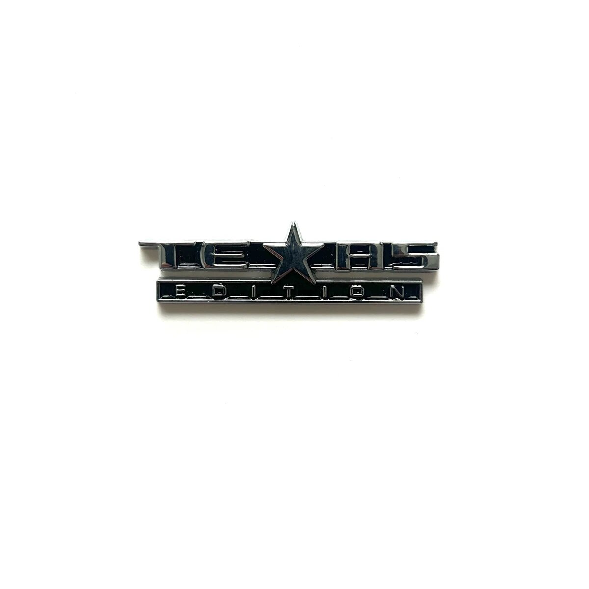 3D Texas Edition, значок багажника автомобиля из цинкового сплава, эмблема Черный, silver black 1pc