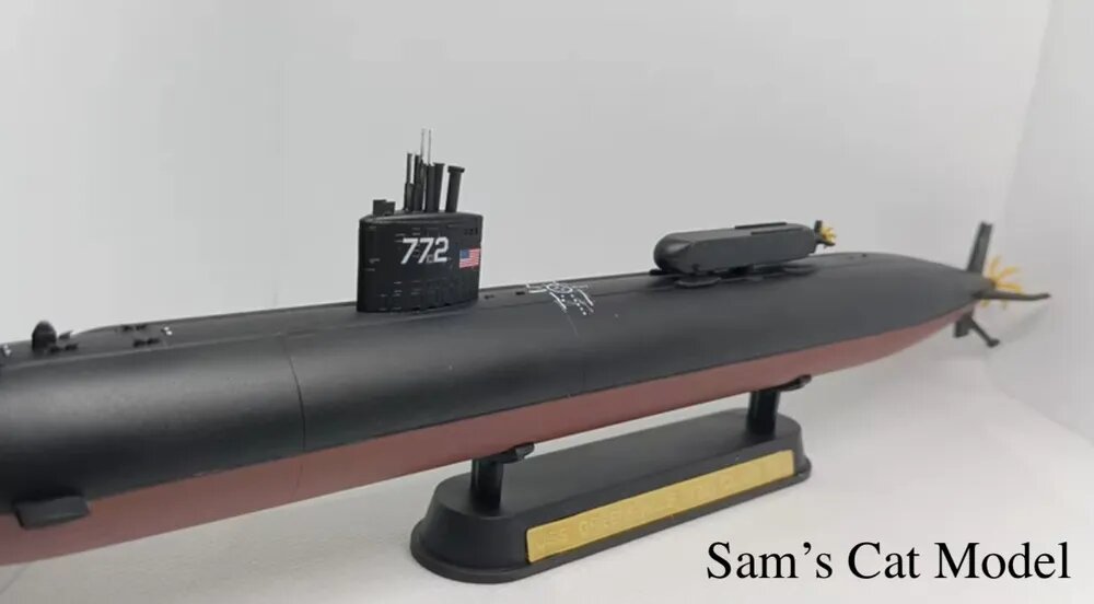 Атомная подводная лодка типа Лос-Анджелес USS Greeneville (SSN-772) ВМС США, масштаб 1/350