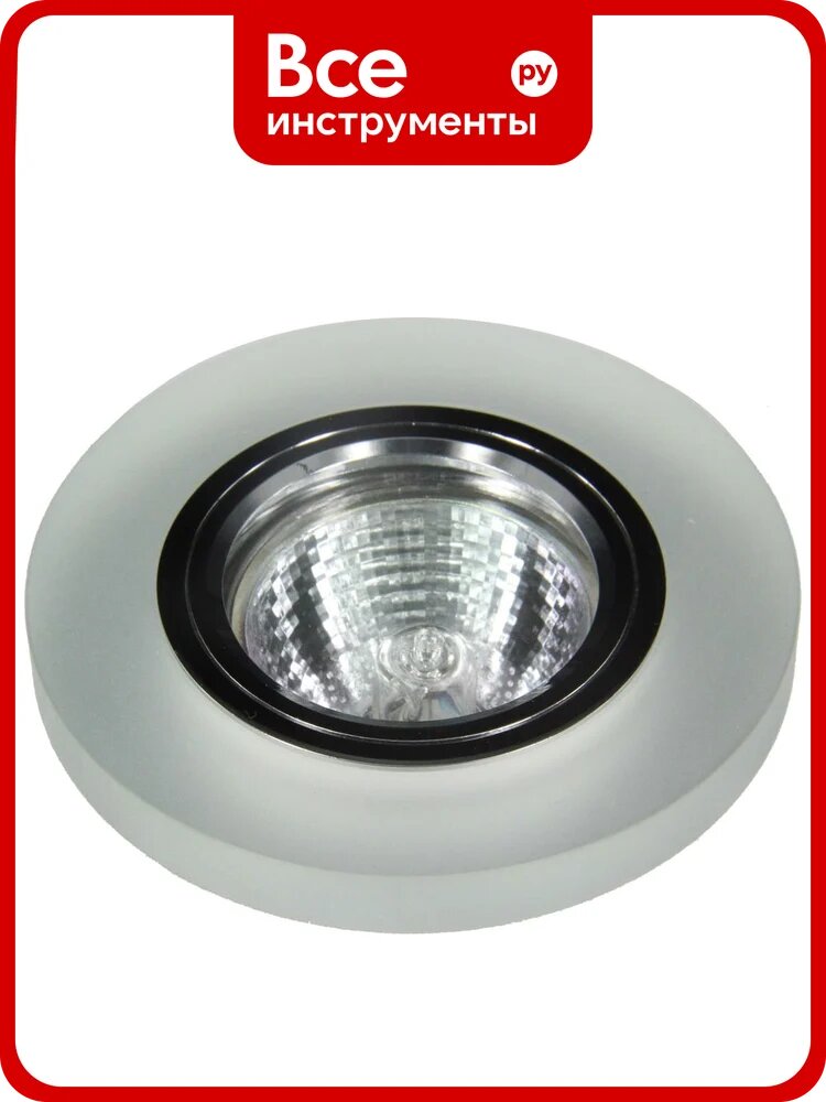 Встраиваемый светильник De Fran SMD/MR16 4000K хром+матовый (15SMD 3Вт 330Лм), FT1014 CHM