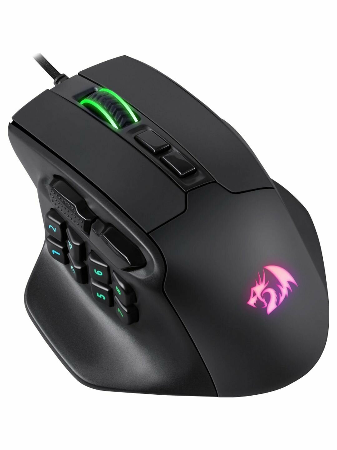 Мышь игровая DEFENDER Aatrox, проводная, 15 кнопок, 12400 dpi, черный — фото 1