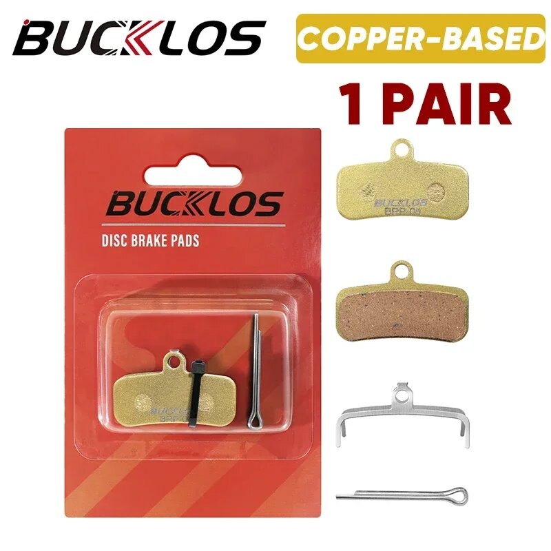 BUCKLOS Тормозные колодки BRP-05 золотые для SHIMANO Copper-Based 1Pair