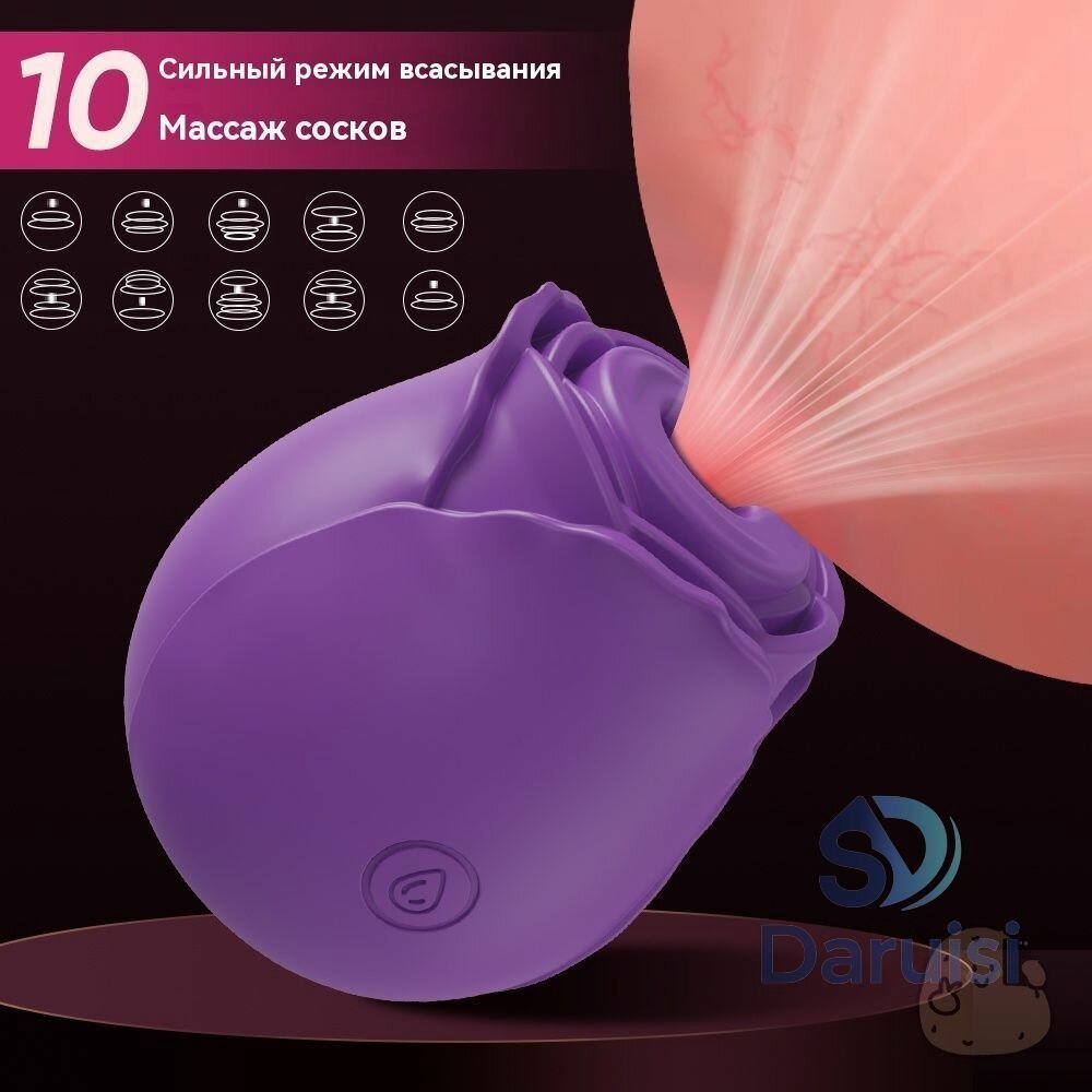 Вибратор, цвет: фиолетовый, 6.6 см