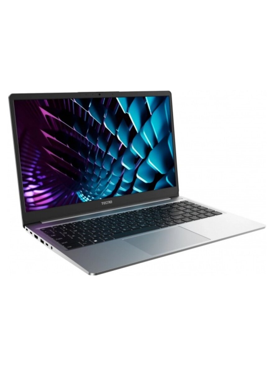 Ноутбук Tecno MegaBook K15SDA 15.6", IPS, AMD Ryzen 5 7430U 2.3ГГц, 6-ядерный, 8Гб DDR4, 512Гб SSD, AMD Radeon Graphics, Windows 11 Home, серый (71005000619) — фото 1