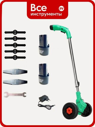 Изображение товара Аккумуляторный триммер-газонокосилка Zitrek GreenCut 12 Pro 082-2004, скашивания травы