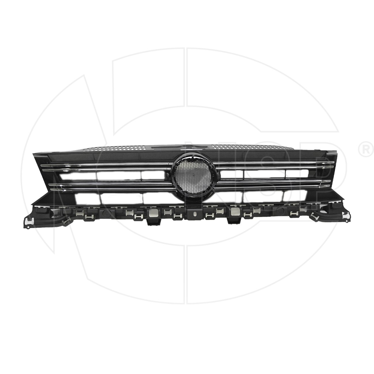 Решетка радиатора VOLKSWAGEN Tiguan I (12-18) (без лого)