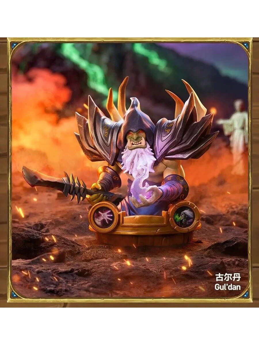 Bubble Mart Hearthstone Legend Tavern Legend Series Подарочный набор для украшения слепых коробок ручной работы