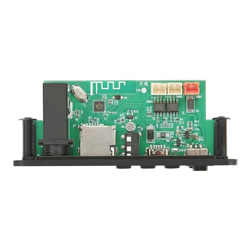 FM Radio Aux Bluetooth Усилитель Mp3 Decoder Board 6W Microphone Car -Плеер USB Запись Для Динамика