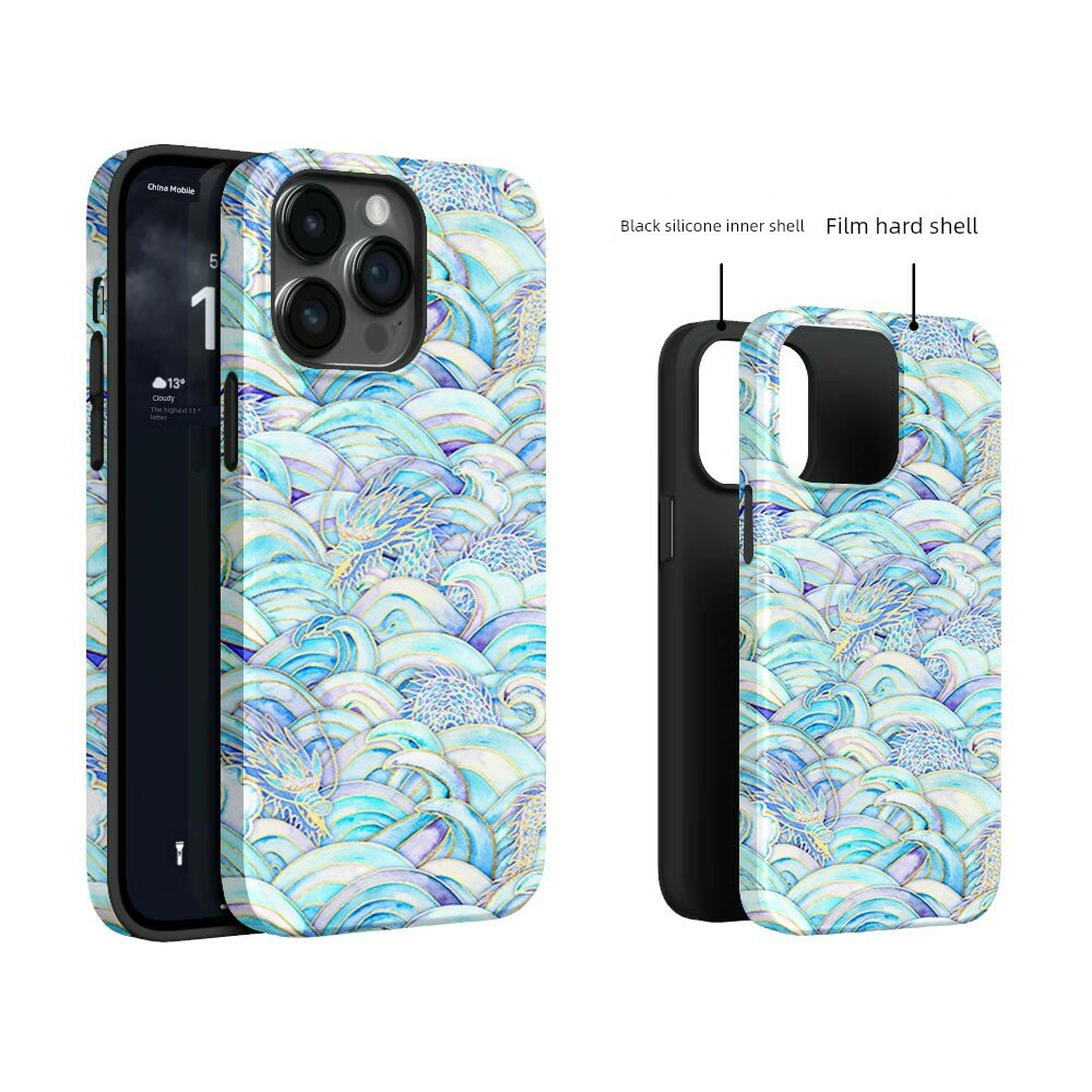 Чехол для iPhone 17 Air из силикона с рисунком, двухфункциональный, матовое покрытие (117 characters)