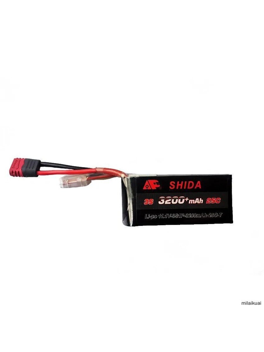 MJX 11.1V-3S1P-3200MAH-25C T Plug Lipo аккумулятор, Цвет Черный
