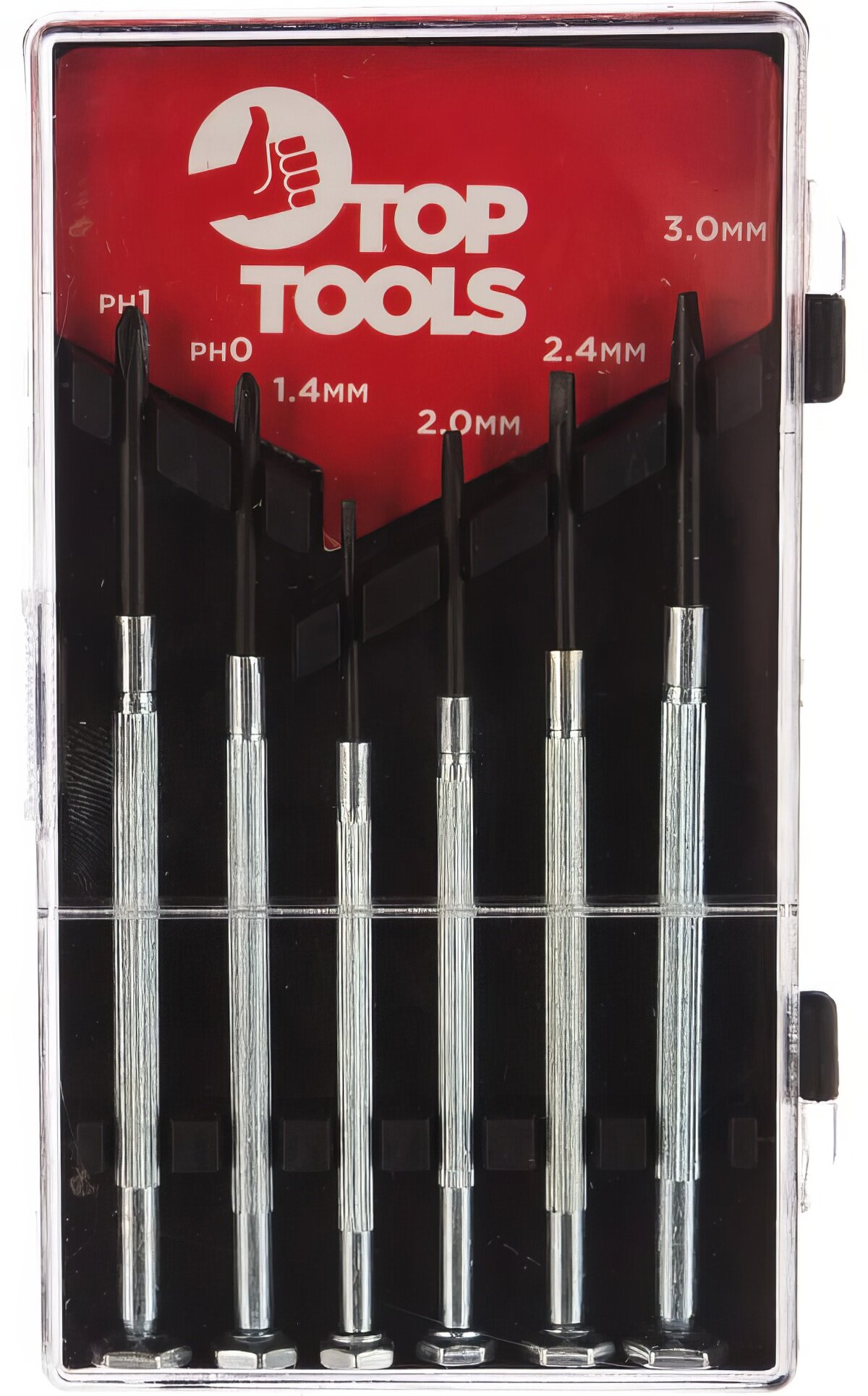 Набор прецизионных отверток, 6 шт. Top Tools 39D193
