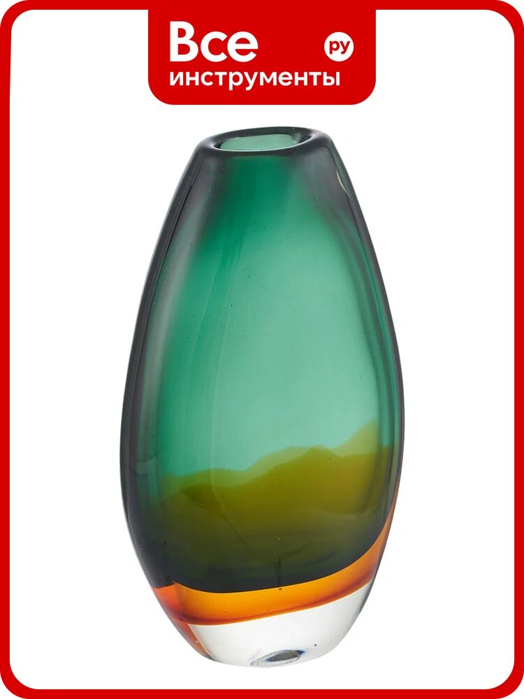 Ваза Gipfel JASPER 25x15 см. Материал: стекло. Цвет: синий 43182