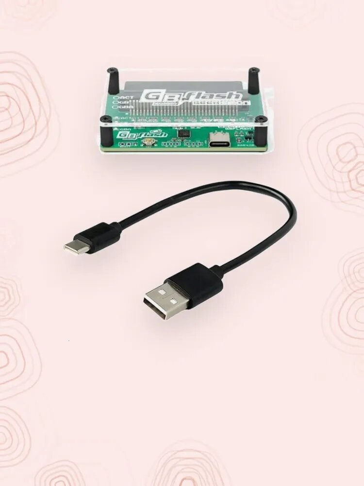 Портативный менеджер сохранений для картриджей GBFlash Green